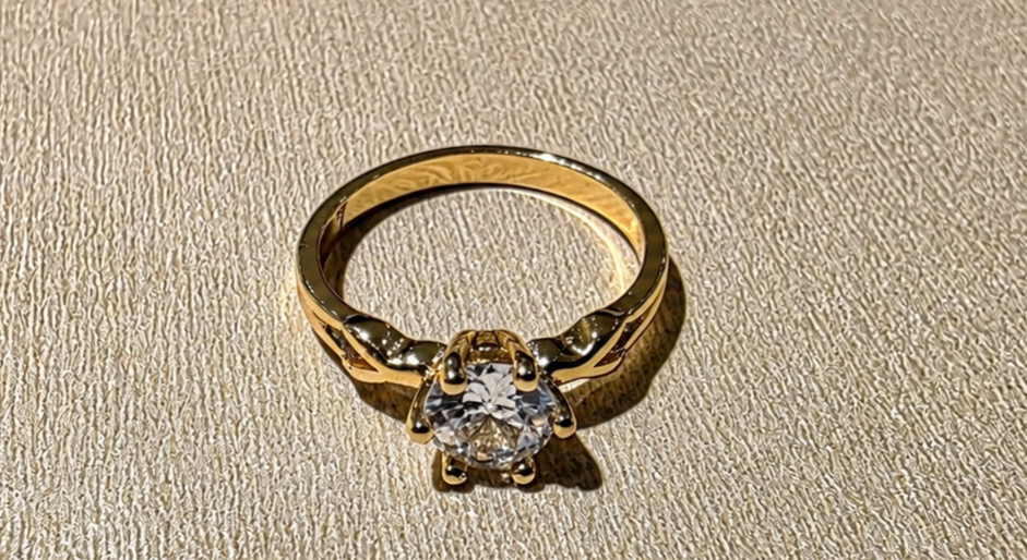 Solitaire CEO Ring Size 7- 14K Gold-Filled