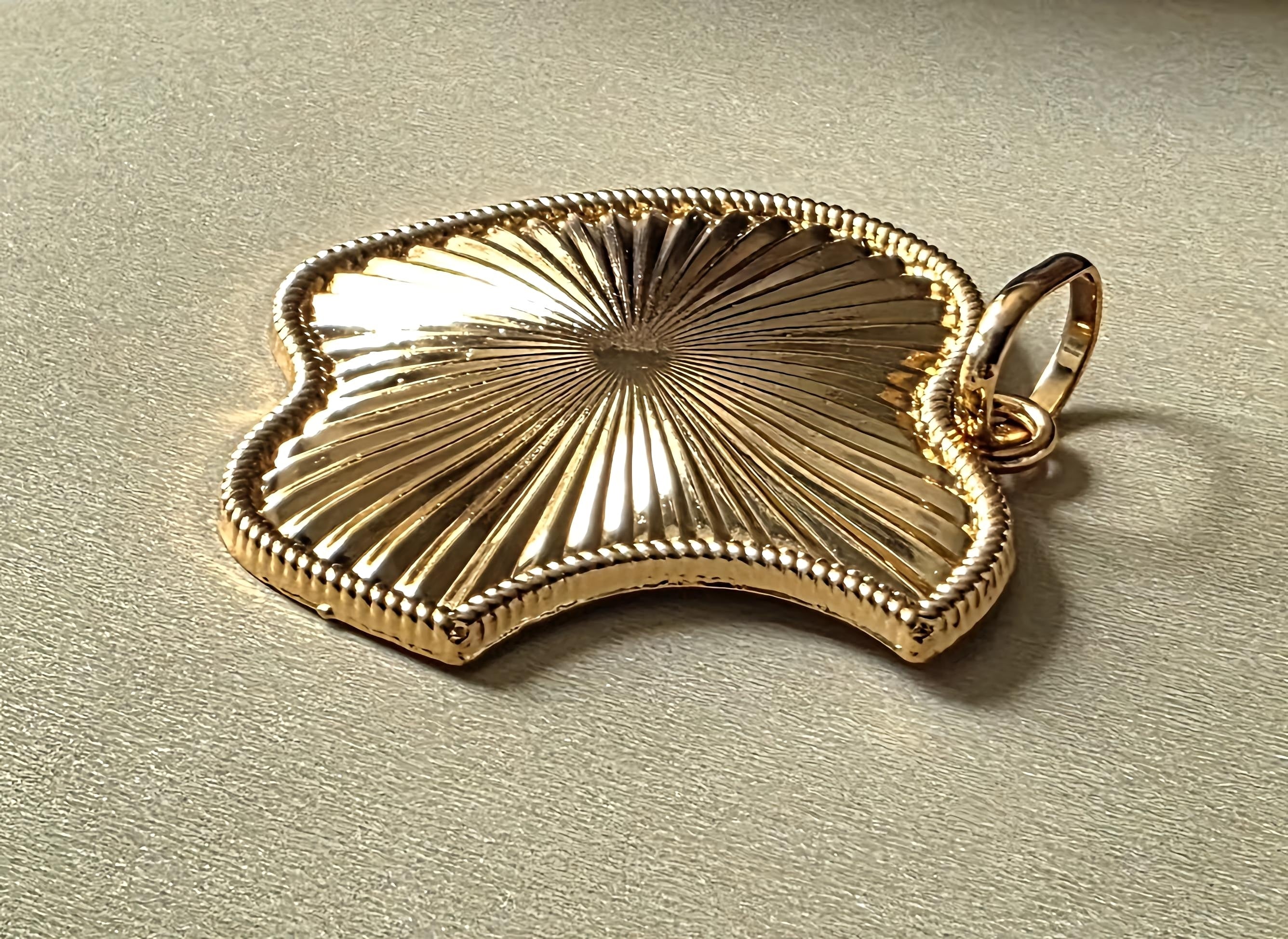 14K Gold Filled Apple Pendant