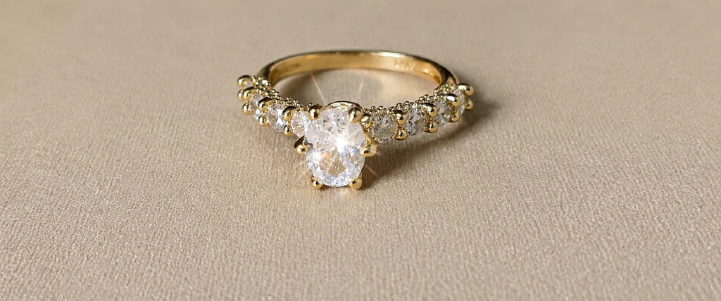 Oval Grace CEO Ring Size 7- 14K Gold Filled