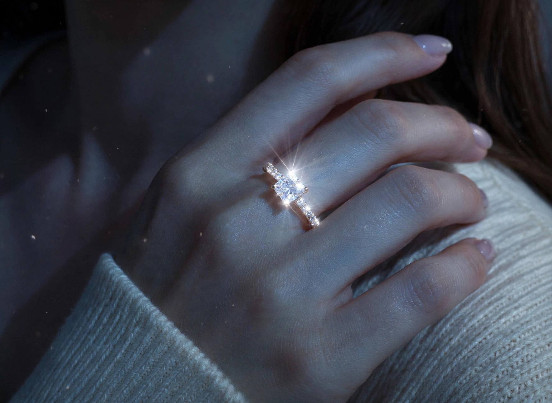Radiant Halo CEO Ring Size 7- 14K Gold-Filled
