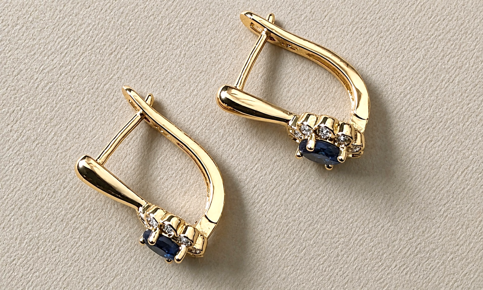 The Royal Midnight Sapphire Earrings- 14K Gold-Filled
