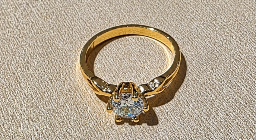Solitaire CEO Ring Size 7- 14K Gold-Filled