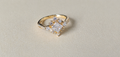 Snowflake Halo CEO Ring Size 7- 14K Gold-Filled