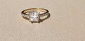Radiant Halo CEO Ring Size 7- 14K Gold-Filled