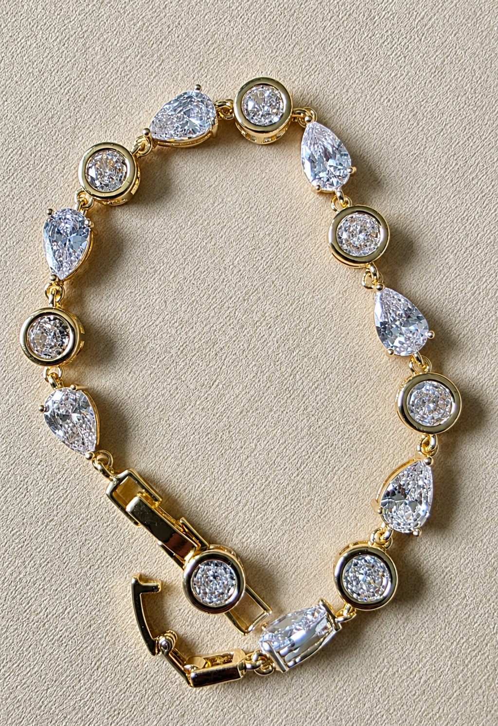 The Eternal Teardrop Tennis Bracelet- 14K Gold Filled