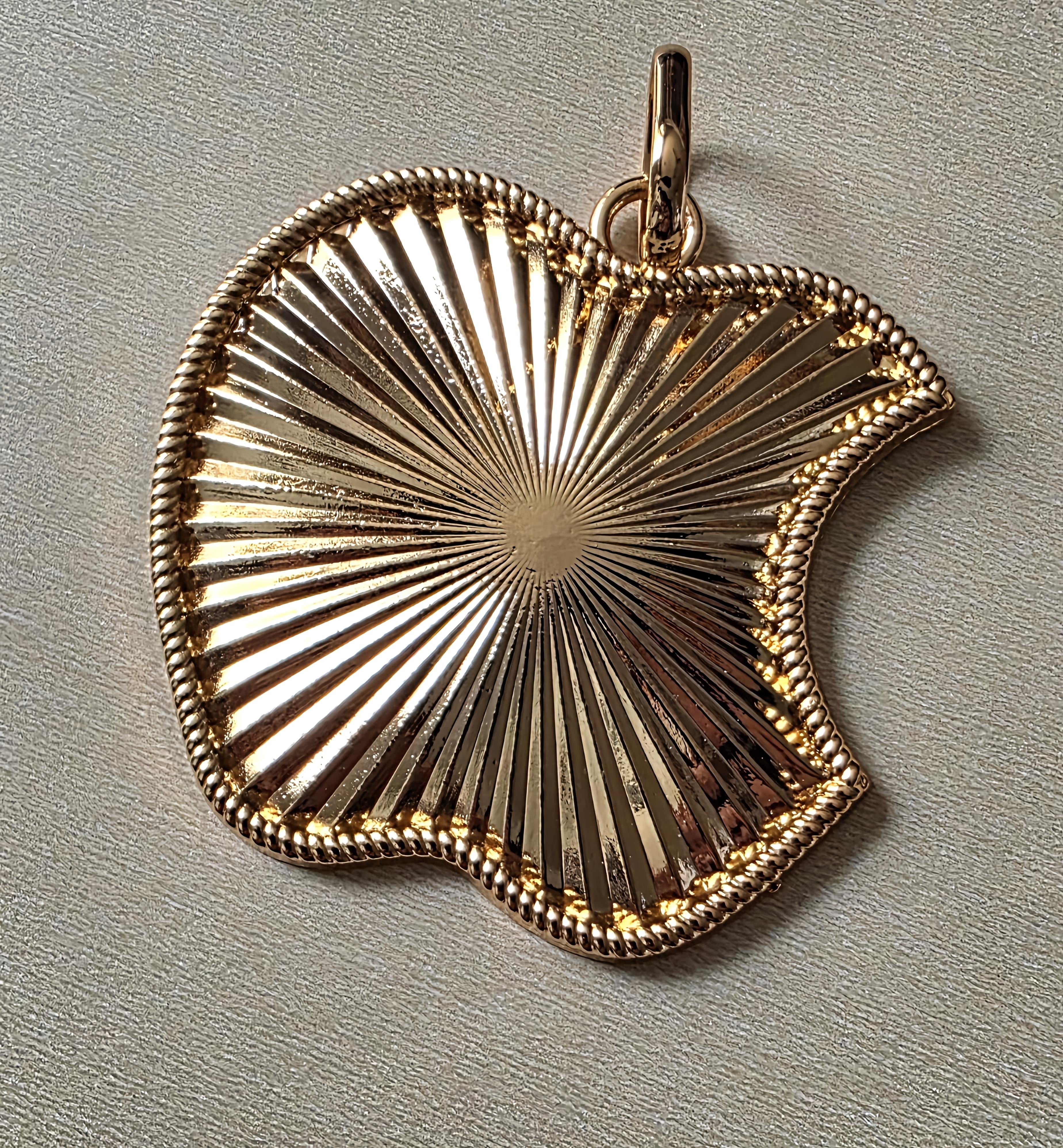14K Gold Filled Apple Pendant