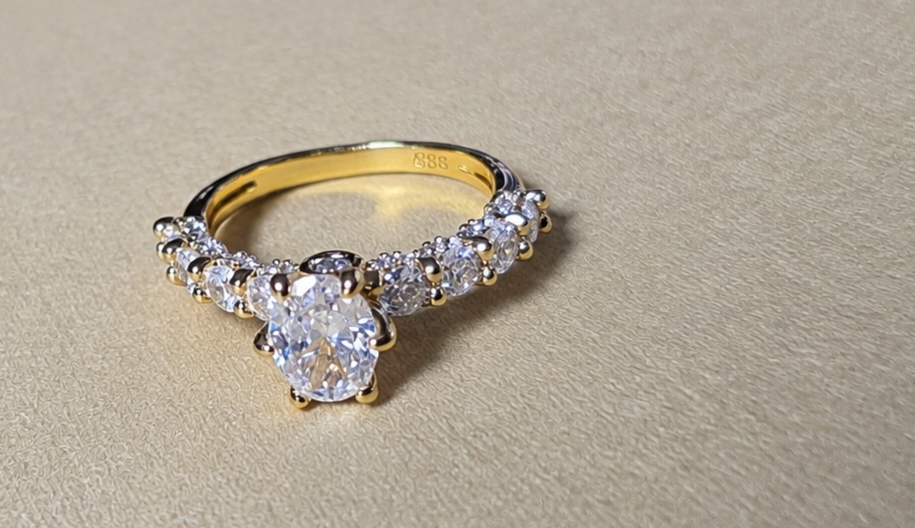 Oval Grace CEO Ring Size 7- 14K Gold Filled