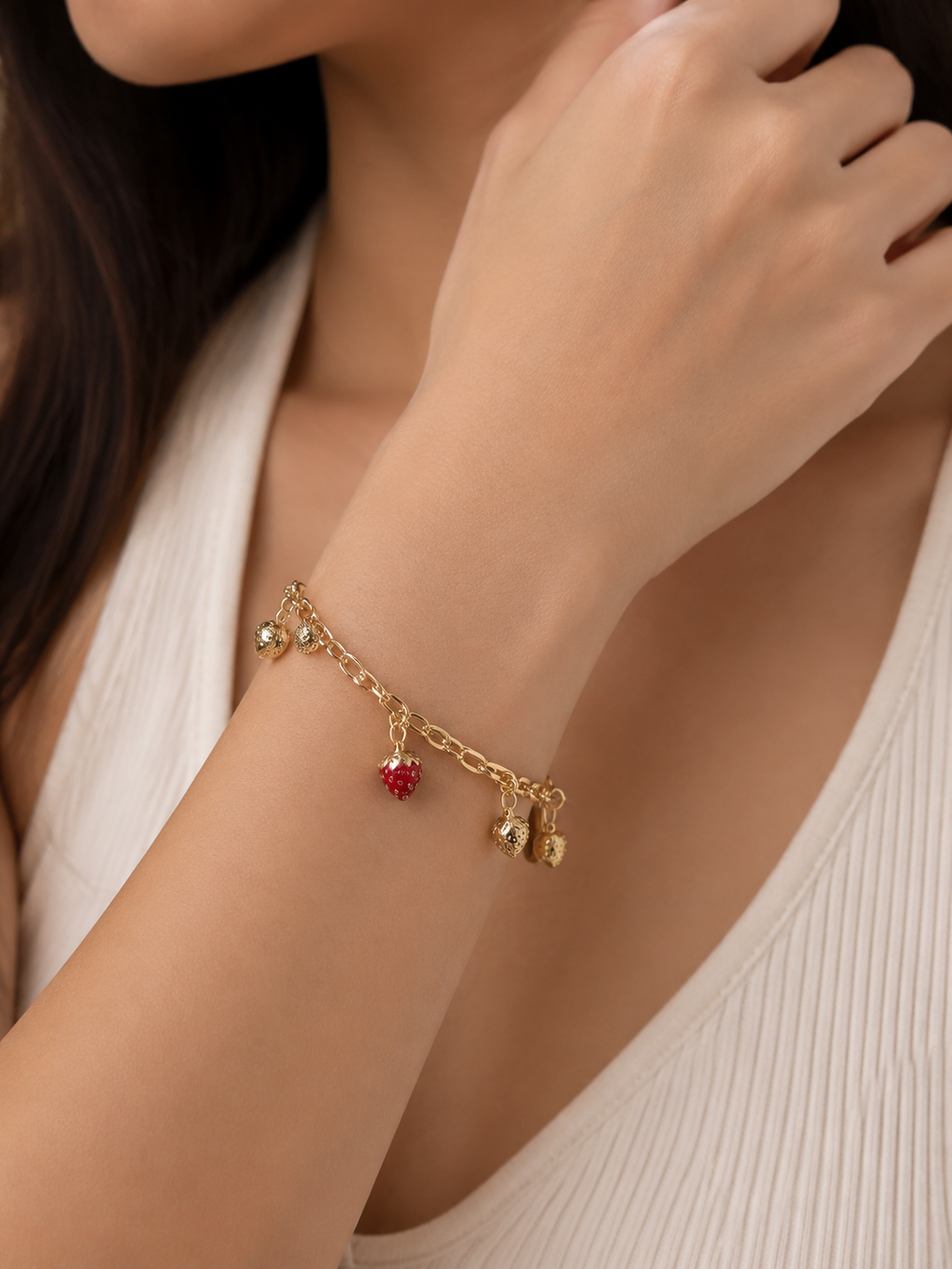 Strawberry Fields Trinket Bracelet- 14K Gold Filled