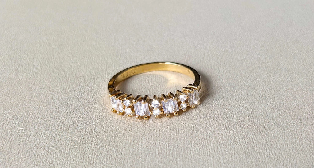 Baguette Brilliance Band Size 7- 14K Gold-Filled
