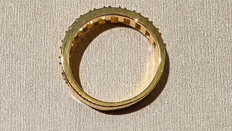 Golden Cage Band Ring Size 7- 14K Gold-Filled