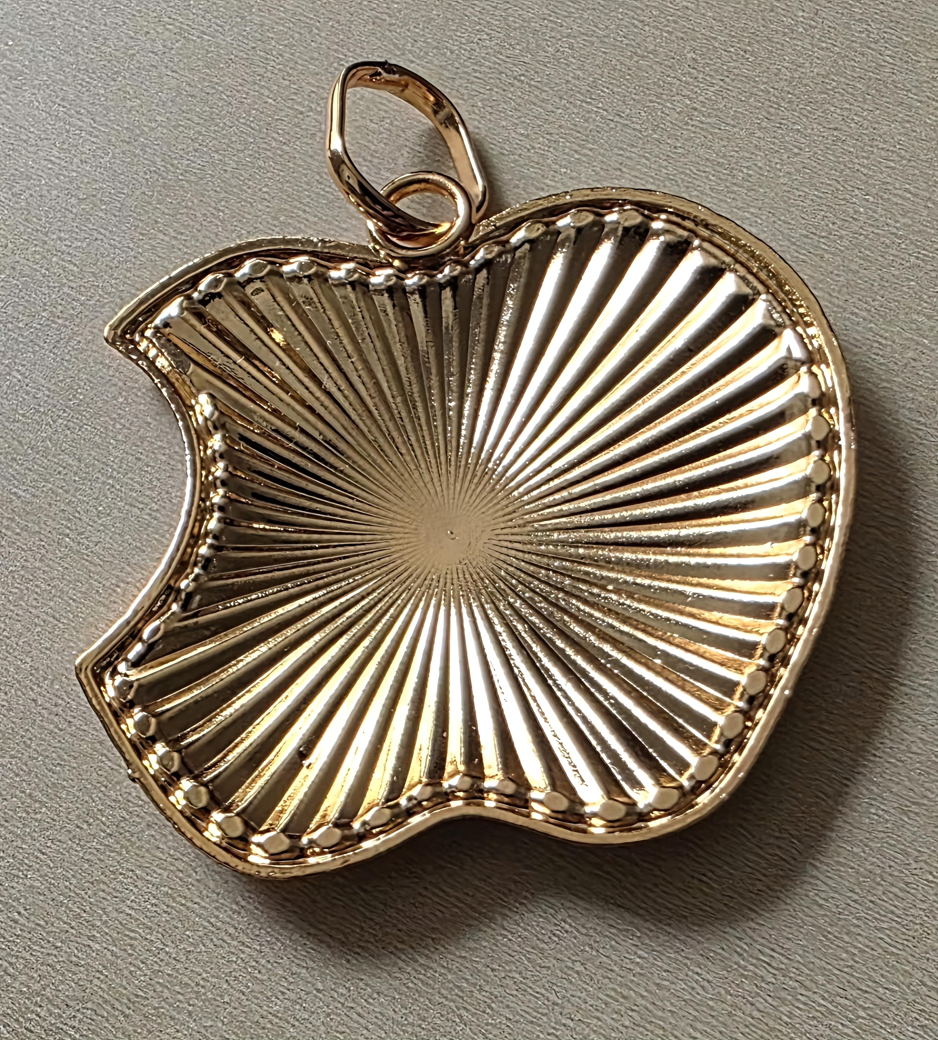 14K Gold Filled Apple Pendant
