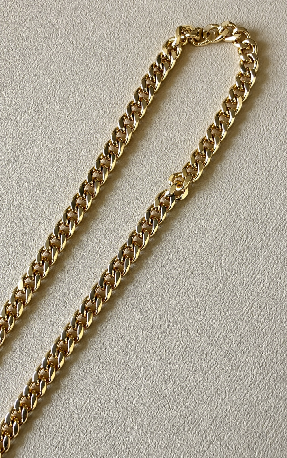 14K Gold Layered Chain Necklace Set with Crystal Pendants