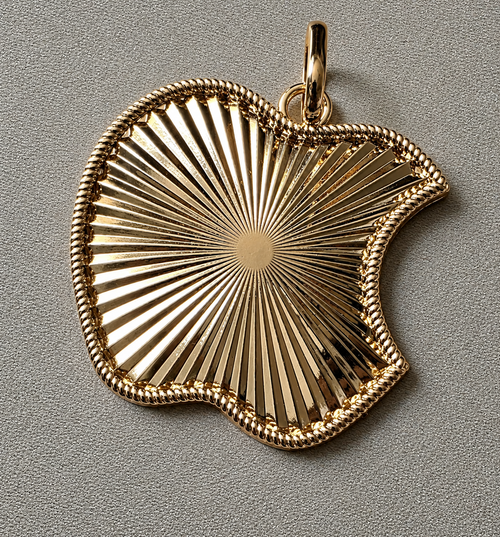 14K Gold Filled Apple Pendant