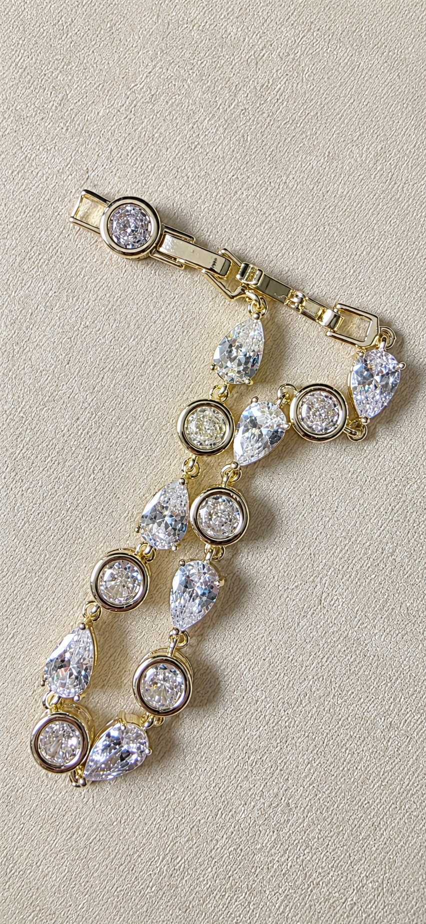 The Eternal Teardrop Tennis Bracelet- 14K Gold Filled